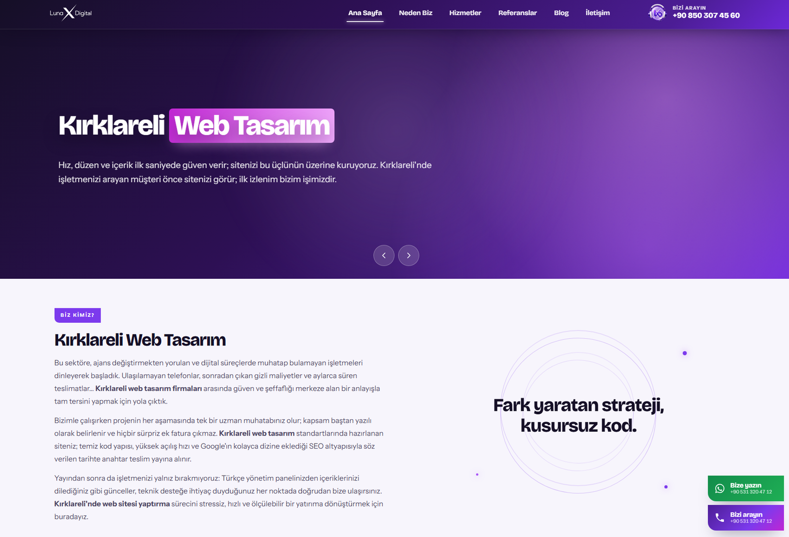 Kırklareli Web Tasarım Hizmetleri