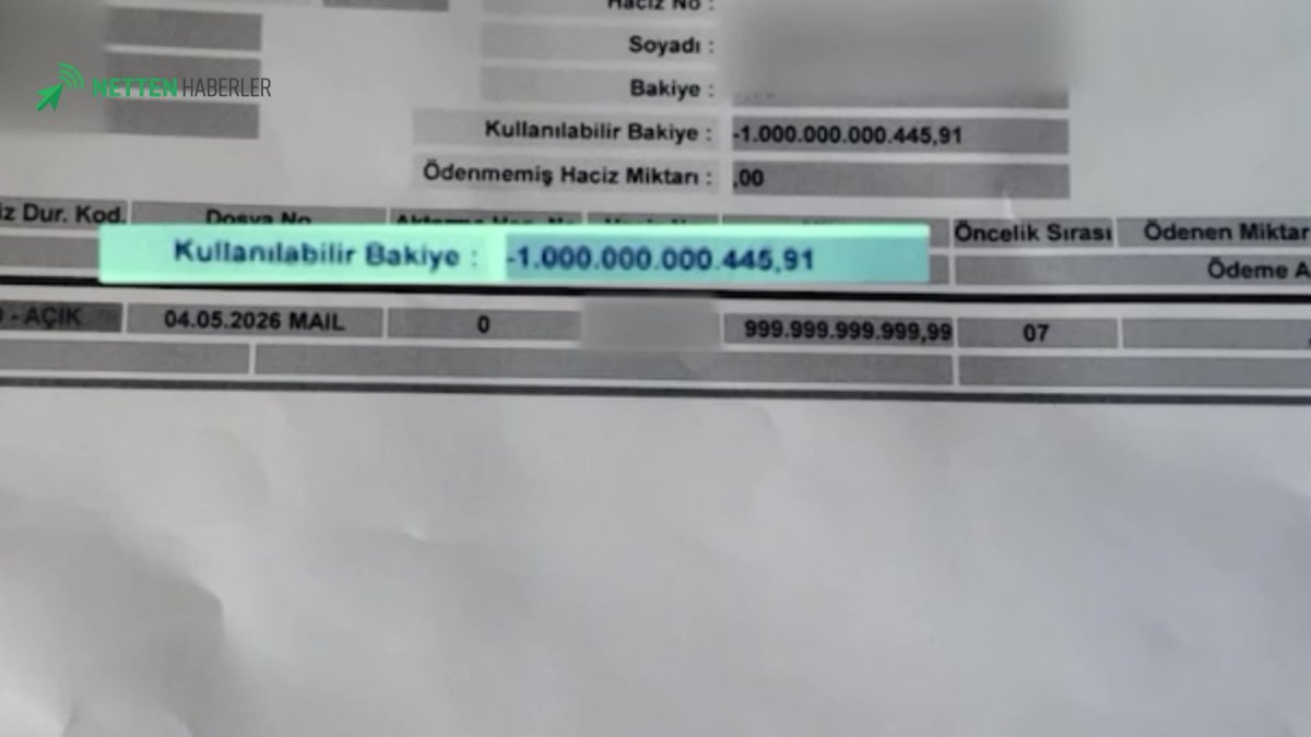 Banka Hesabına Bir Trilyon Lira Yağdı: Vanlı Adamın Hayatı Bloke Oldu!