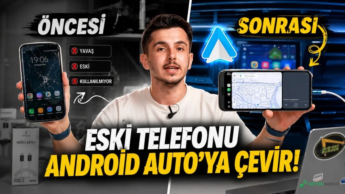Aracınızın Ekranı Sıkıcıysa: Eski Telefonunuzu Mücevhere Dönüştürün! Kablosuz Android Auto Sırrı Ortaya Çıktı!