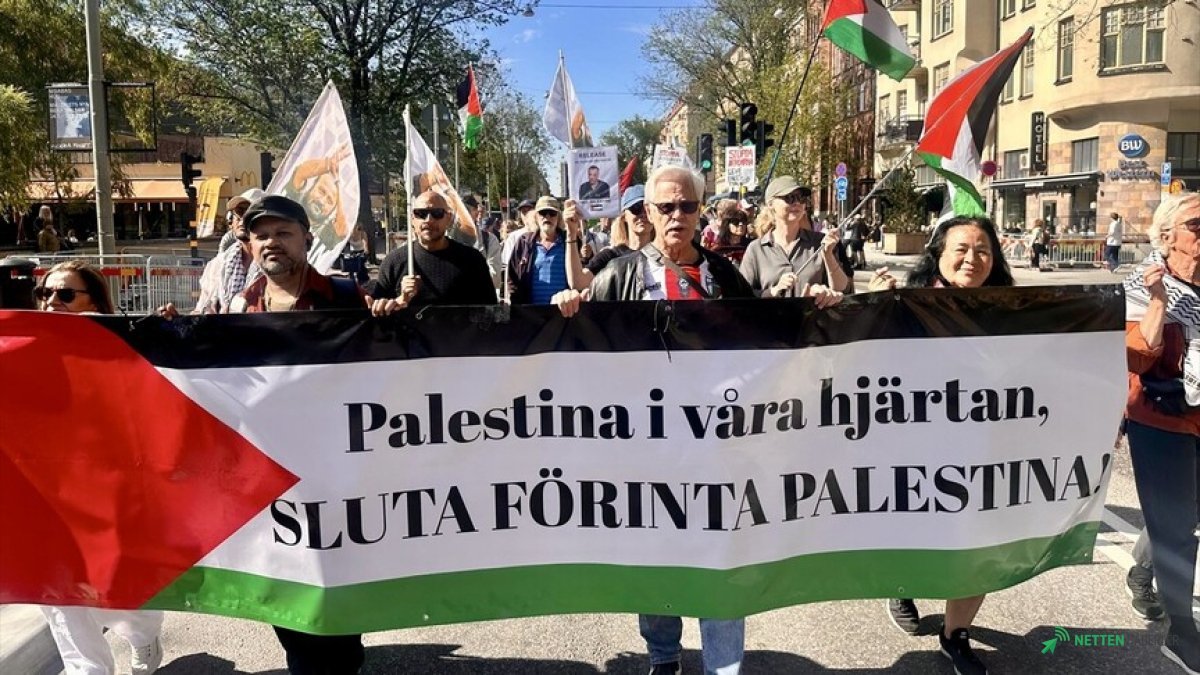 İsveç Sokakları İsrail'in Vahşetine Karşı Ayağa Kalktı! Filistin ve Lübnan İçin Yükselen Sesler